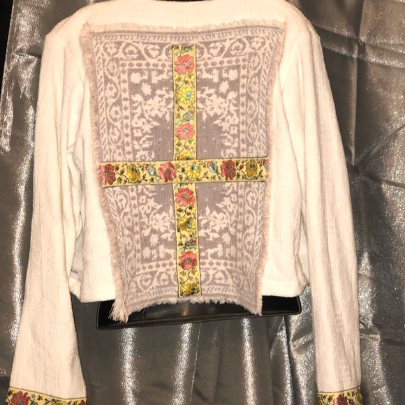 Cream Bohemian Jean Jacket - Picture 3 of 4